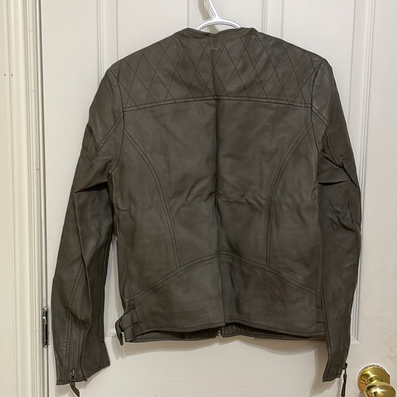 Grey faux leather jacket - Picture 2 of 2